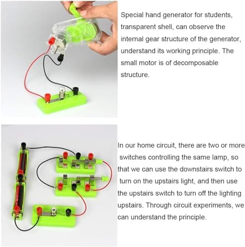 Basic Electricity Discovery Circuit Experiment Kit, Full Physics Laboratory Equipment Set, DIY Science Education Teaching Tool for Physical & Electromagnetism Exploration - Image 5