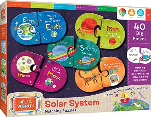 MasterPieces Hello, World - Solar System Matching Puzzle - Educational Game - Kids by MasterPieces