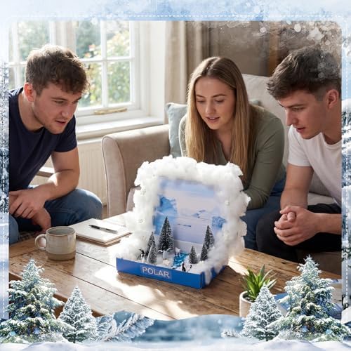 AmazingSpark 40 Pcs Arctic Polar Diorama Box Kit Habitat Project Box Set - Image 6