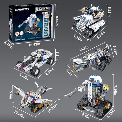 Robot Building Kit for Kids, 5-in-1 App Remote Control Compatible with Lego - Image 6