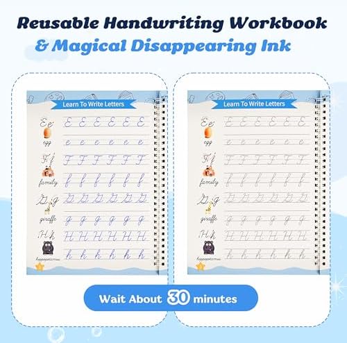 AALGO 3 Pack Magic Grooved Cursive Handwriting Workbook,Cursive Workbook for Kids 8-12 - Image 6