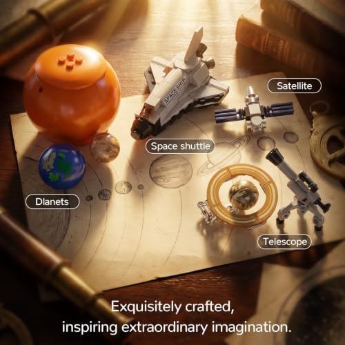 672Pcs Spinning Solar System Building Block Set, Rotating Planet Model Kit - Image 4