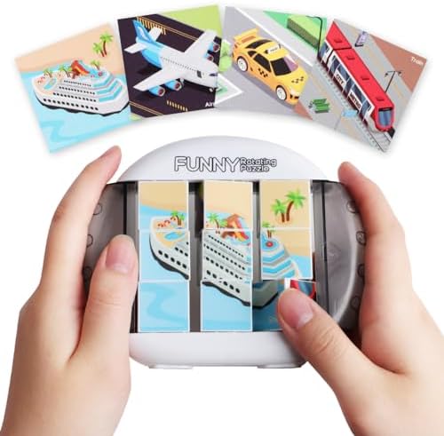 Rotating Puzzle for Toddlers Kids 3+, Travel Essentials Toys by Fullware