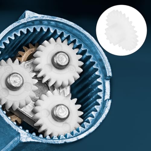 MECCANIXITY 60Pcs Plastic Gears 28 Teeth Plastic Double Gears Model 28102BA Reduction Gear for RC Car Model DIY Robot,White Module 0.5 - Image 5