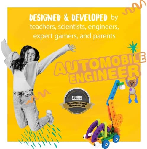 Thames & Kosmos Kids First Automobile Engineer Kit | STEM | 32 Page Full-Color Illustrated Storybook | Ages 3+ | Preschoolers & Kindergartners | Develop Fine Motor Skills | Parents’ Choice Gold Award - Image 6
