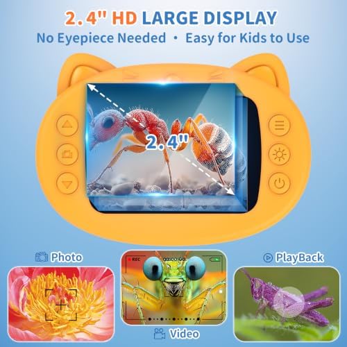 Kids Handheld Digital Microscope 1000X: Science Gift Kit STEM Toy Ages 5-13 - Image 5