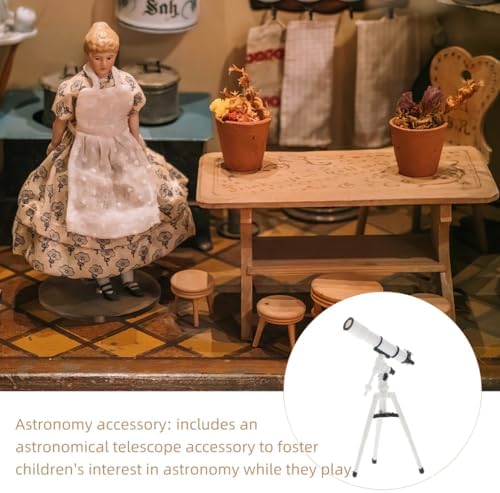 BESPORTBLE Miniature Telescope for Dollhouse Accessories 1:12 Scale Dollhouse Decor Kids Toy Tiny Telescope for Home Decoration Miniature Scene Accessories for Children - Image 4