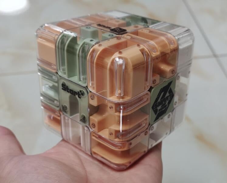 Cuberspeed Labyrinth 3D Cube Puzzle 3x3 3D Maze Magic Cube Ball Puzzle Sensory Toys 3D Brain Toy Travel Games for Adults & Kids - Image 2