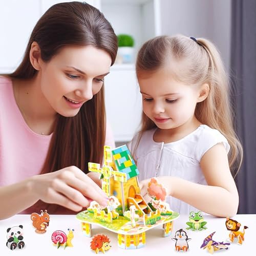 FOIMAS 3D Puzzles for Kids,31 Pack Educational Puzzle Farmhouse Animal Puzzle Dinosaur for Kids Classroom Prize Gifts Party Favor Supply - Image 6