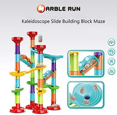 Marble Run Set Building Blocks Glass Marbles for Kids Ages 4-8 Girls Boys Toys STEM Maze Educational Race Game Birthday Gifts - Image 5