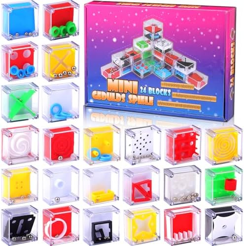 Sumind 24 Pcs 3D Maze Puzzle Cube Brain Teaser Ball Party Set,Classic by Sumind