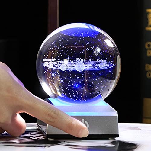 Qianwei 3D Solar System Model Crystal Ball Astronomy Gifts Men Space Decor - Image 2