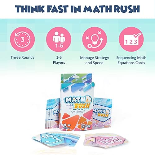 Math Rush: Addition & Subtraction (Volume 1) - A Cooperative Time-Based Math Flash Card Game for Kids 8-12, Puzzle Games and Fun Stuff for Middle School Math Class, Homeschool - STEM Toys & Games - Image 5