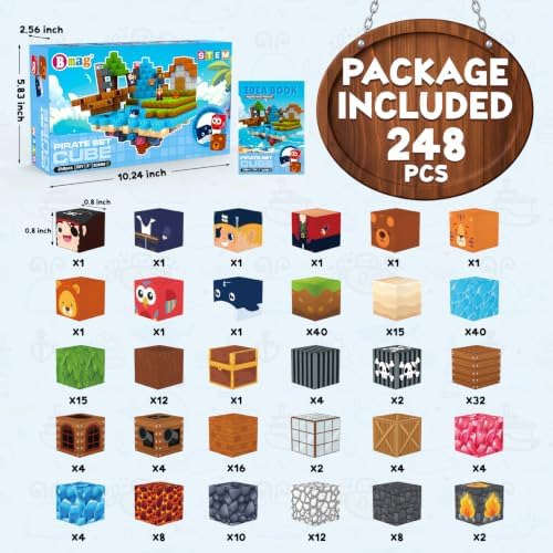 Bmag 248Pcs Pirate Magnetic Blocks - Image 2