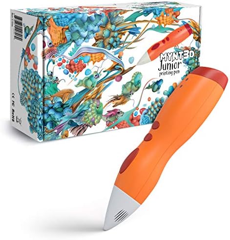 MYNT3D Junior 3D Pen for Kids, Uses Eco-Friendly Low Temperature 1.75mm PCL Plastic (NOT Compatible with ABS/PLA) by MYNT3D