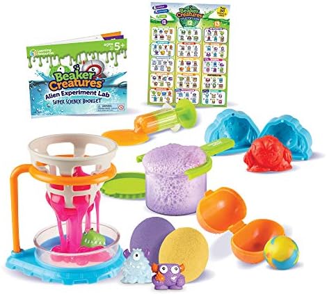 Learning Resources Beaker Creatures Alien Experiment Lab, 18 Piece Set, Ages 5+,Science Exploration, Science Kit for Kids, Fun Science Experiments for Kids - Image 2