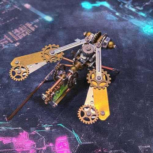 3D Metal Puzzles for Adults Teens-160+Pcs-Mechanical Bee Insect Models-3 Hours to Build-Ideal for Birthday Gifts and Decorations(Mechanical Bee B) - Image 2