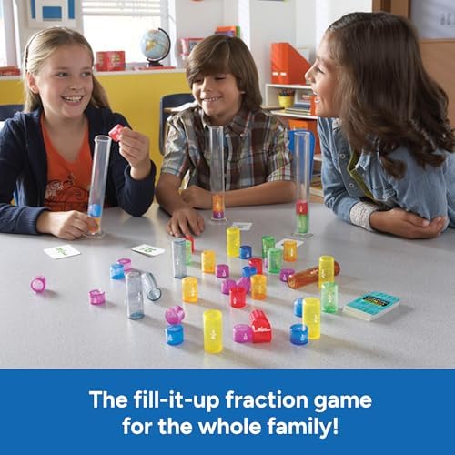 Educational Insights Fraction Formula - 3rd Grade Math Games for Kids 8-12, Fraction Tiles and Fractions Flash Cards, Learning Games and Math Manipulatives for Elementary School or Homeschool - Image 2