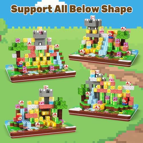Magnetic Building Blocks with Iron Storage Box - Image 4