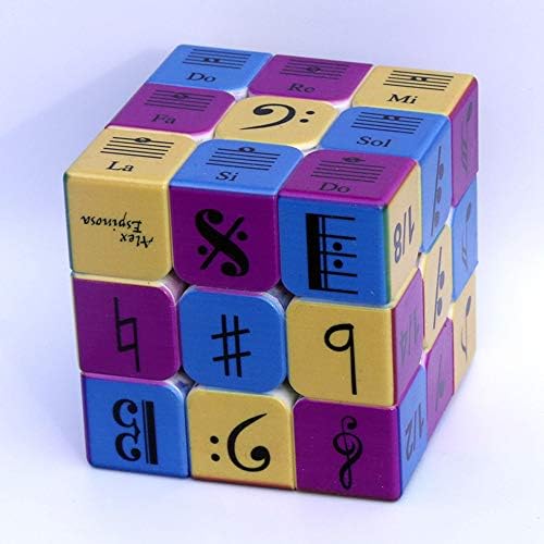 Speed Cube 3x3x3 Music Notes Design Magic Cube Puzzle,IQ Games Puzzles Relief Effec Gift Music Lovers Kids Adult Toys,5.6cm/2.2" - Image 7