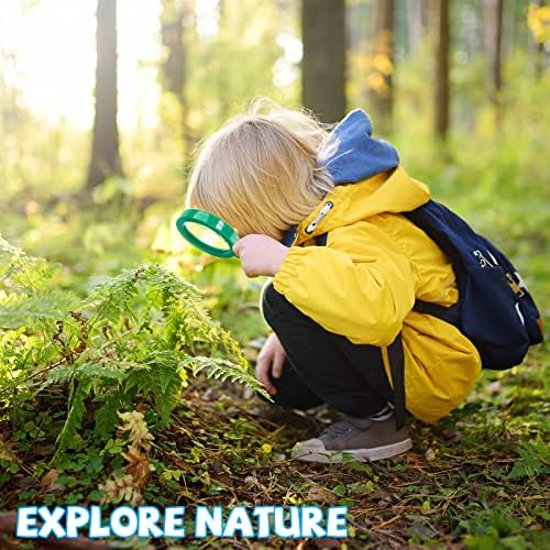 Lewtemi 12 Pack Kids Magnifying Glass with Stand, Multicolor - Image 5