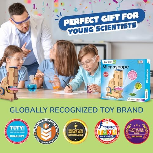 Smartivity DIY Microscope 100x Zoom STEM Toy for Kids 8-14 - Image 6