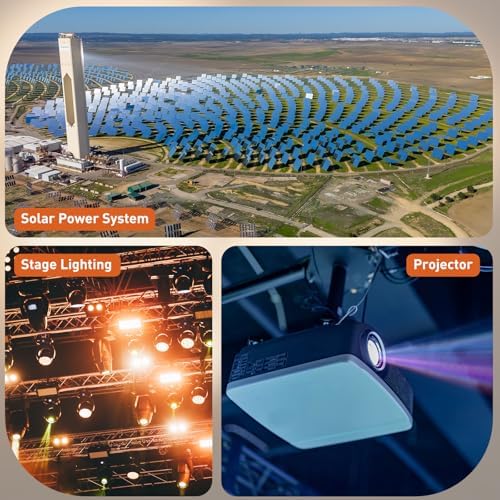PATIKIL 2Pcs Fresnel Lens, 100mm Diameter Acrylic Lens Solar Focal Length 80mm Magnifier Glass for Solar Heating Small Magnifier Physics Teaching, Transparent - Image 7