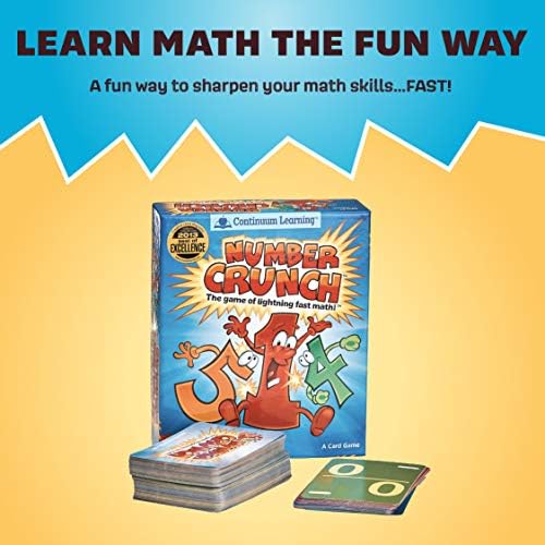 Continuum Games Learning Number Crunch Lightning Fast Math Games for Kids, Practice and Learn Addition, Subtraction, Multiplication & Division with Educational and Fun Math Learning Games for Kids - Image 2