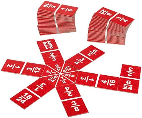LEARNING ADVANTAGE Equivalent Fraction Dominoes, Math Games for Kids - Image 2