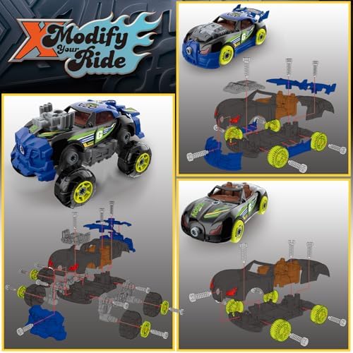 Pup Go 43 Pcs Building Car for Boys Age 3 4 5 6 7 8, Build Your Own Car Set - Image 4