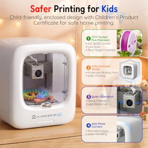 AOSEED AI 3D Printer for Kids, Fast 400mm/s, 8000+ Models, Enclosed Safe - Image 3