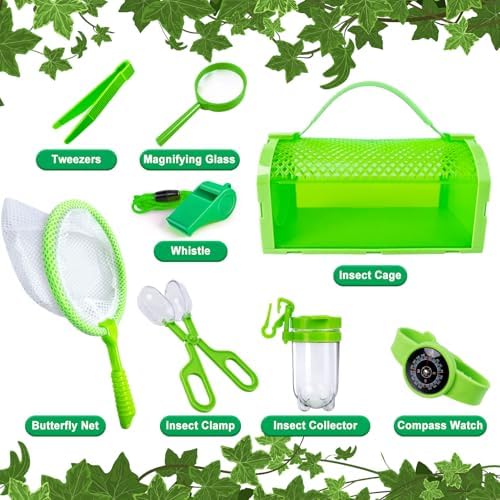 Bug Catcher Kit & Outdoor Explorer Kit for Kids, 10 Pcs Bug Catching Kit - Image 3