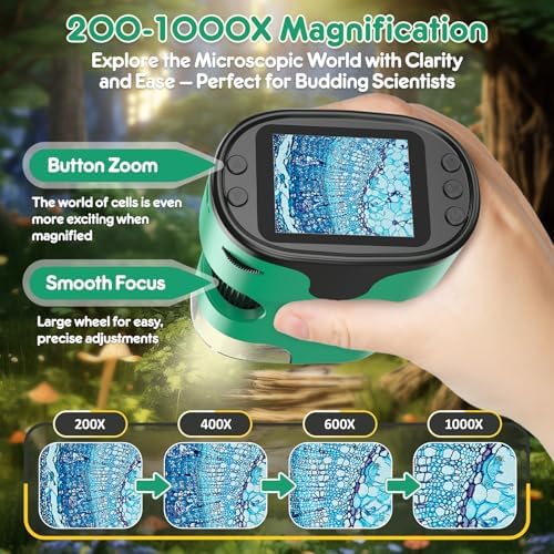 Kids Digital Microscope Science Gift: Complete STEM Toy Kit for Ages 4-12 - Image 2