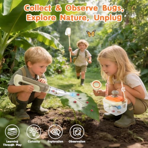 Bug Catcher for Kids, Bug Vacuum Catch & Release Toy Kit, Ages 3-12 - Image 2