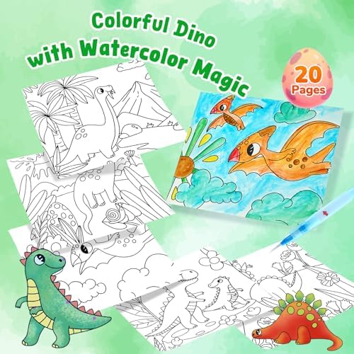 JoyCat Paint with Water Coloring Books for Toddlers (Dinosaurs) - Image 2