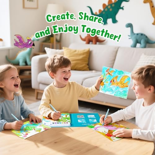 JoyCat Paint with Water Coloring Books for Toddlers (Dinosaurs) - Image 4