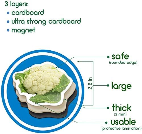 Fridge Magnets for Toddlers – Big 25 Vegetable - Educational Toy - Image 6