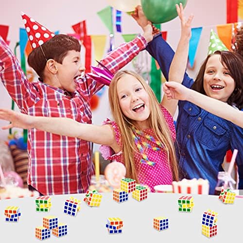48 Pack Mini Cube Party Favors for Kids 1.18in Brain Teaser Puzzle Box Toys - Image 3