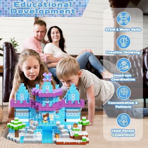 ToyUnited 150PCS Magnetic Blocks - Magnet Building Blocks, Magnet Cubes Tiles Princess Castle Toy, STEM Montessori Sensory Stacking Toys Birthday Gift for Kids Ages 3 4 5 6 7 8 9 10+ Years Old - Image 6