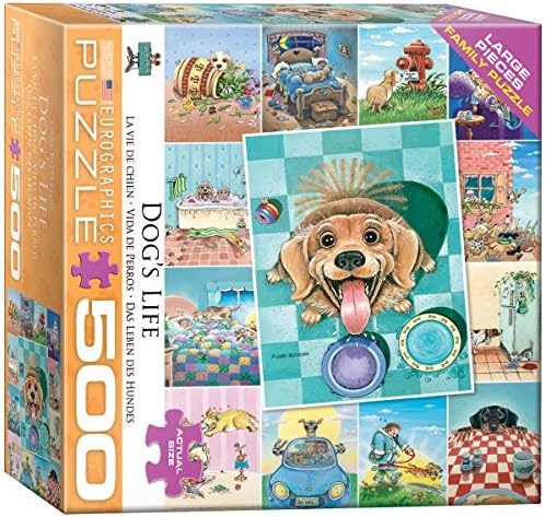 EuroGraphics (EURHR Dog's Life by Gary Patterson 500Piece Puzzle 500Piece Jigsaw Puzzle, 8500-5365 by EuroGraphics