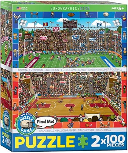 EuroGraphics Spot and Find Puzzle (2-Pack/100-Piece) by EuroGraphics
