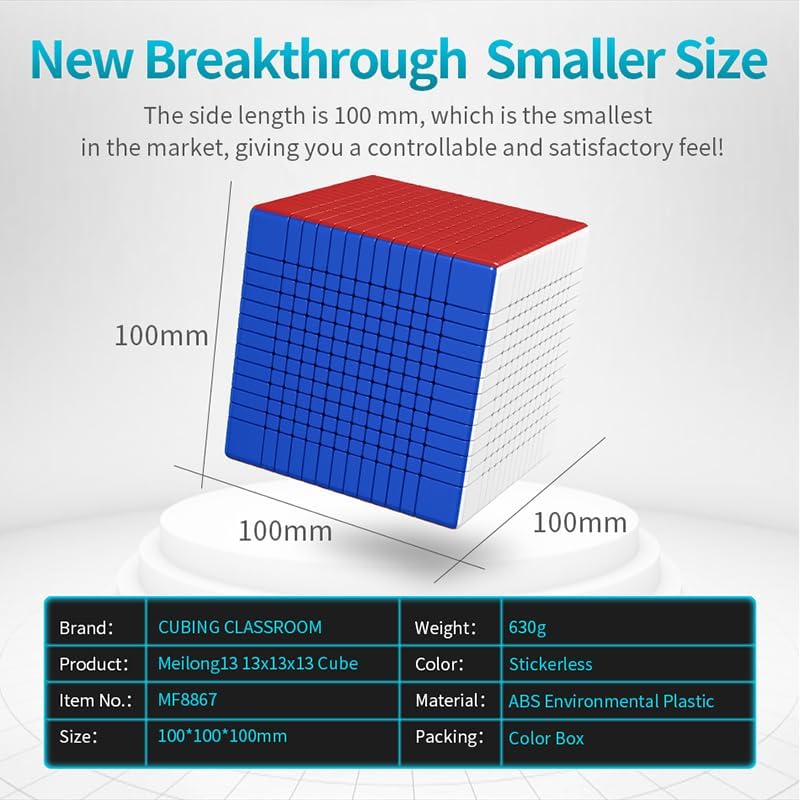 Bukefuno MoYu Meilong 13x13 Speed Puzzle Cube Magic Cubes Stickerless 13x13x13 Cubing Classroom Toys - Image 3