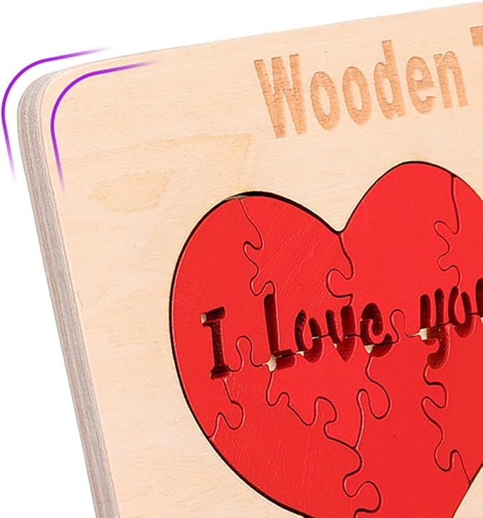 Wooden Blocks Puzzle Brain Teasers Toy 6 IN1Geometric Wooden Tangram Puzzle Game Geometry Jigsaw 3D Logic IQ Games STEM Montessori Educational Gift for Kids Adults