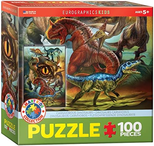 EuroGraphics 6100-0359 Carnivorous Dinosaurs 100-Piece Puzzle by EuroGraphics