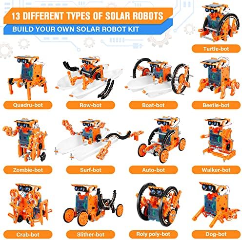 STEM 13-in-1 Education Solar Power Robots Toys for Boys Age 8-12 - Image 2