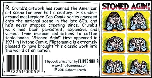 R. Crumb Flipbook for Teens & Adults, Underground Comic Animation Flip Book - Image 2