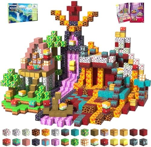 Magnetic Blocks, 150PCS Toys Building Cube Birthday Gifts for Kids by SSAWER
