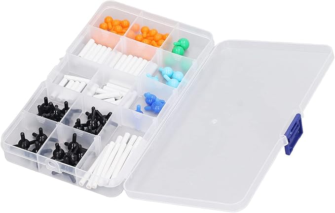 Organic Chemistry 69 Piece Kit Chemistry Molecular Model Kit Vibrant Color 3D Educational Model for Student Teacher Learning