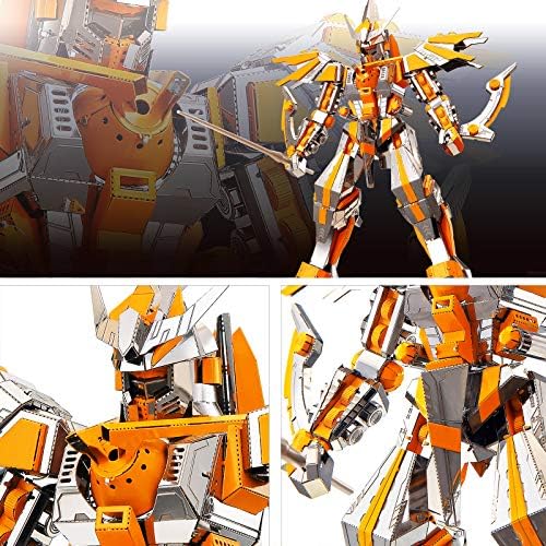 Piececool 3D Puzzles for Adults Metal Mecha Figure Model Kits-Crescent Blade Armor, Building Kit for Teens Great Birthday Gifts, 285 Pcs - Image 2
