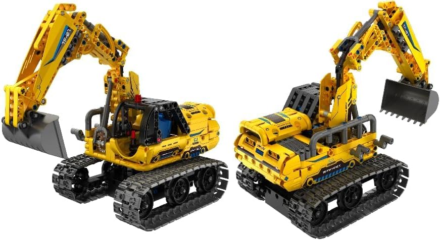 Sillbird Building Excavator kit,with Remote Control，STEM Gift for Boy 8-14 by Sillbird